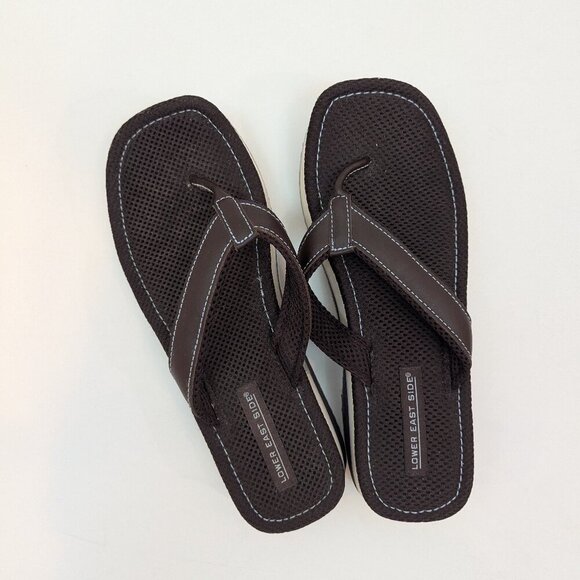 Y2K Lower East Side Vintage Platform Sandals, Sz 9.5 - Picture 1 of 5